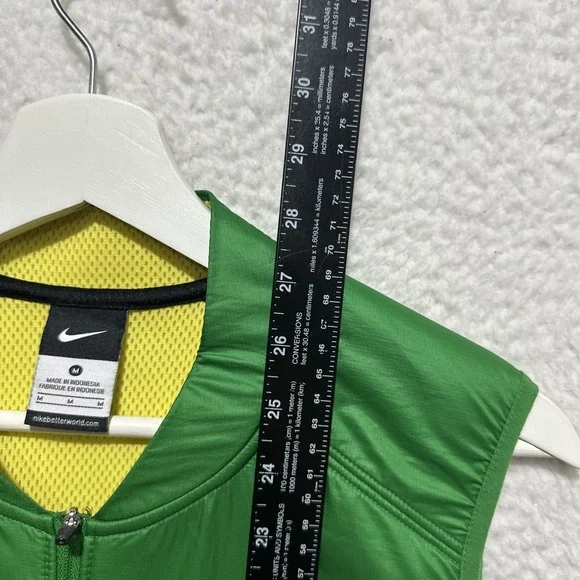 Nike Men's Vest Size M Team Issue Oregon Ducks Hyper Elite Full‎ Zip Green - Picture 15 of 16